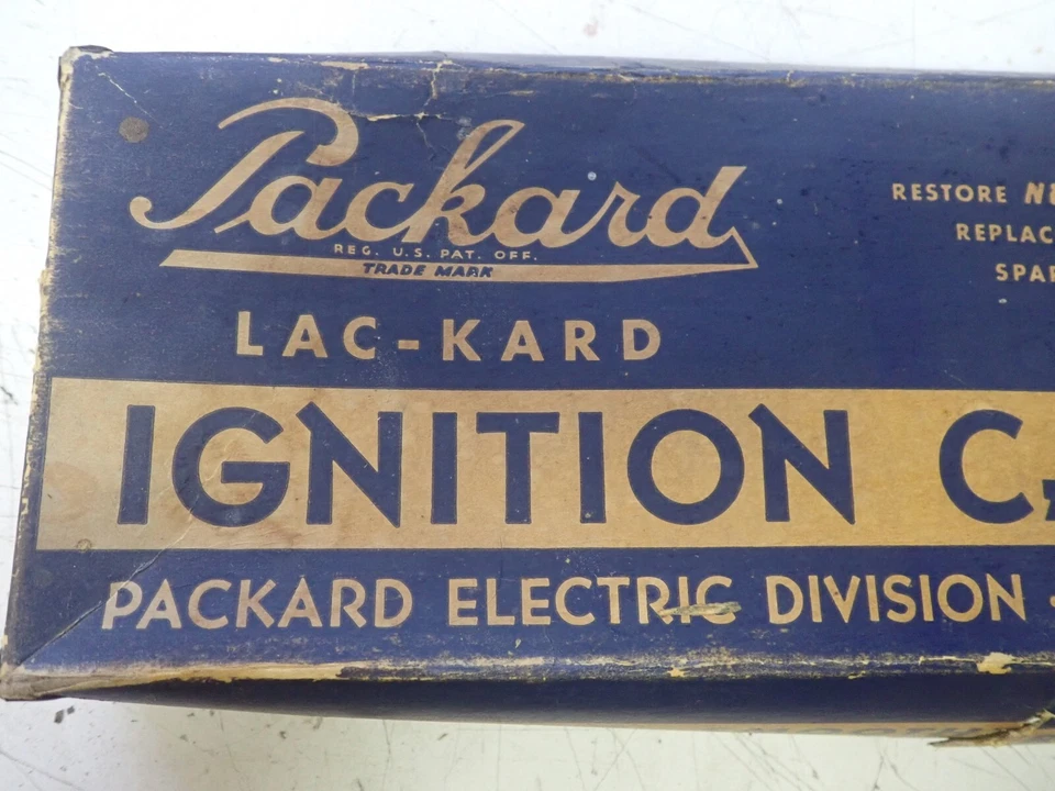 Juego de cables de bujías Packard de los años 40 ¡Caja original genial para exhibición! Foto 2 de 4
