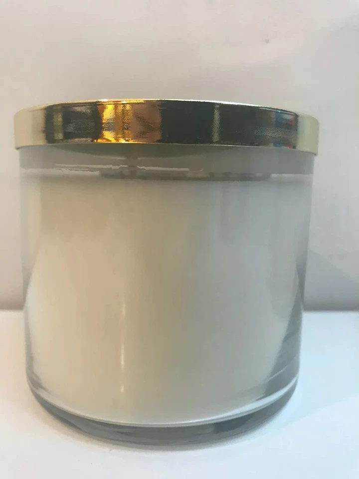 Vela colonial champán rosa tarro vela 3 mechas cera suave 14,5 OZ tapa dorada Foto 2 de 4