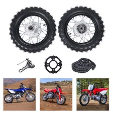 2.50-10 Front & Rear Tire Rim Wheel Drum Brake Pit Bike For Honda CRF50 XR50 NEW
