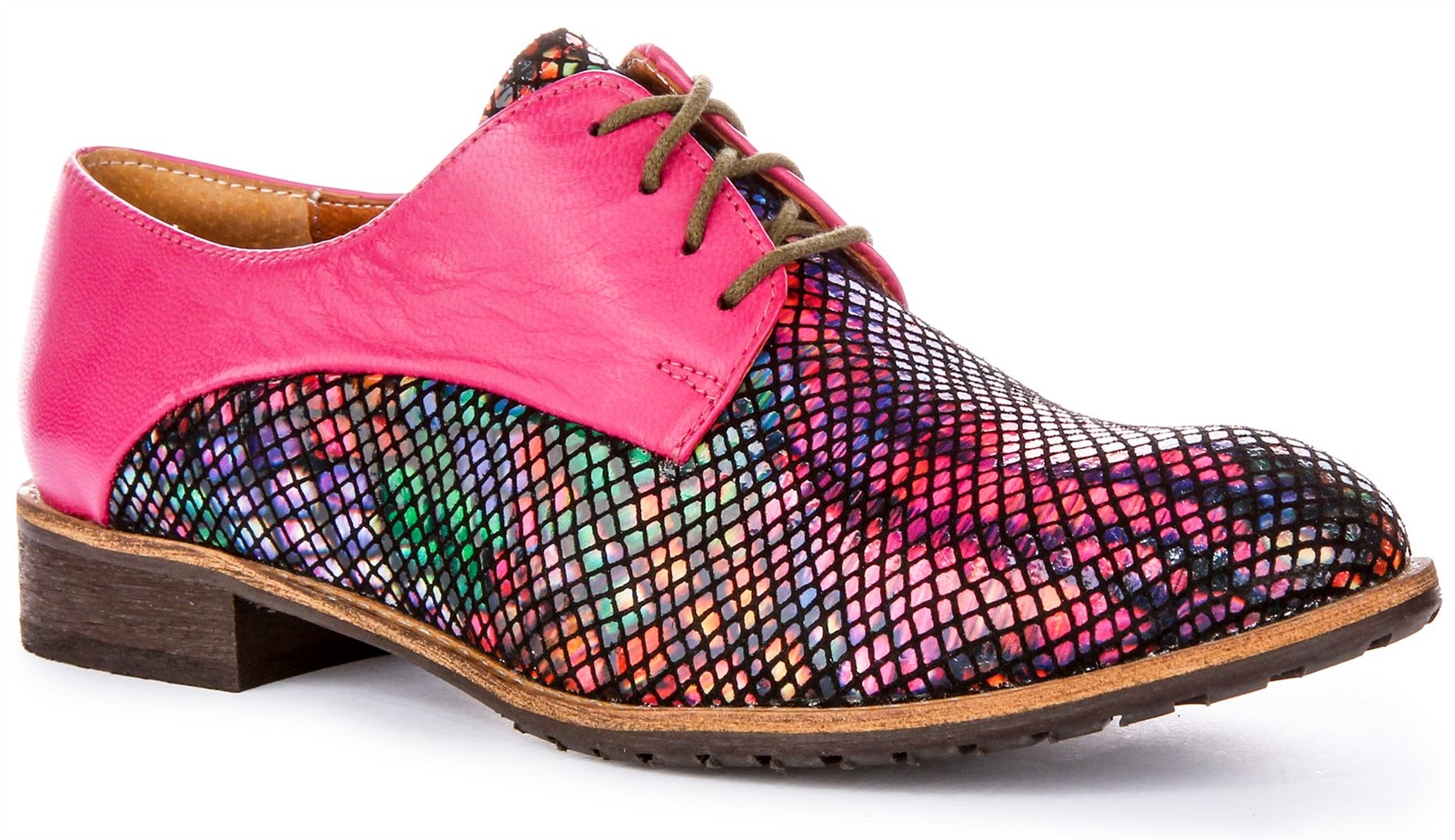 Джастин Шнурер Роза Ледер Эффект Шлангена Оксфорд Деймен Шухе Великобритания 3 - 8 25390₽