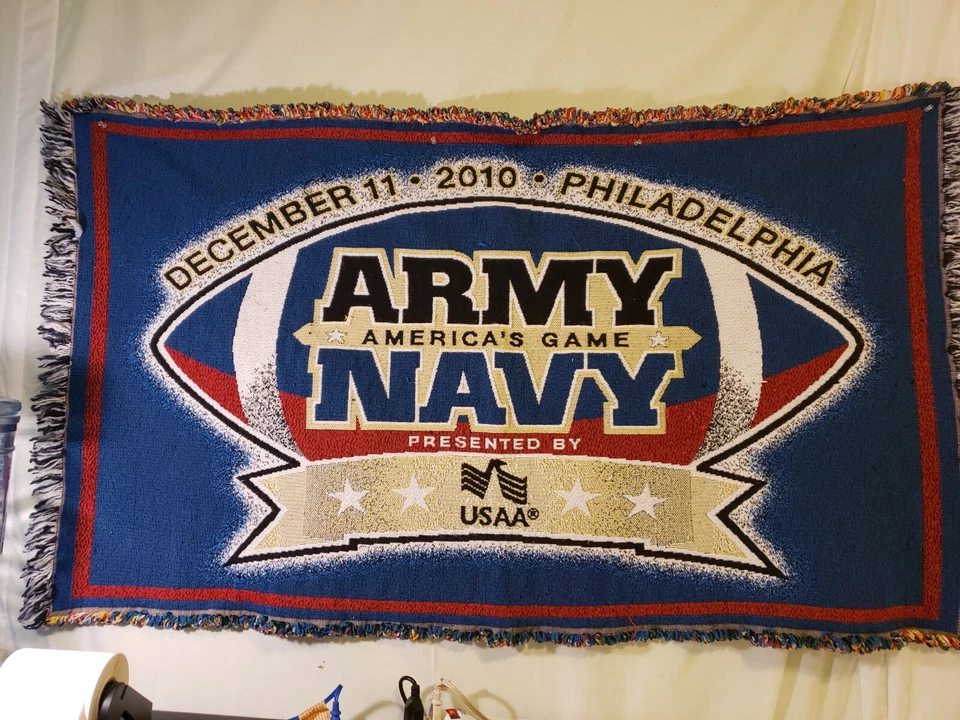 Rug 56 long 33 wide .Army-Navy December 11 2010 Philadelphia USAA Multicolored - Image 3 of 4