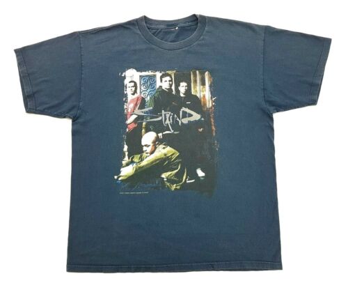 Vintage Staind Break The Cycle 2001 Tee Navy Size XL Mens T-Shirt