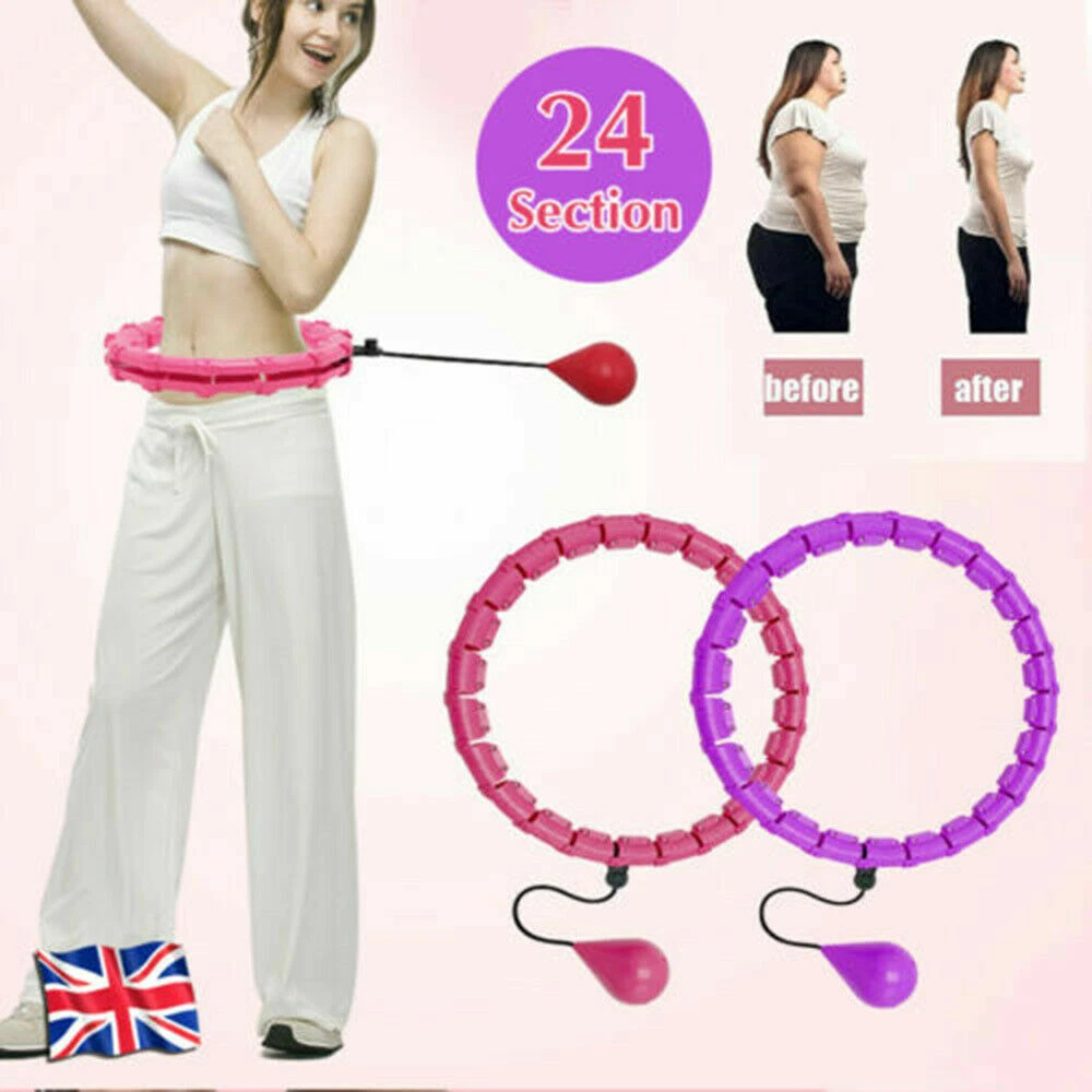 Cerceau Hula Hoop Fitness, Cerceau intelligent pour adultes Perte de poids  Équipement d'exercice 2 en 1 Pour abdominaux fitness