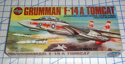 Airfix Grumman F-14A Tomcat US Navy Fighter 1:72 Scale Model Kit 5013 MIB