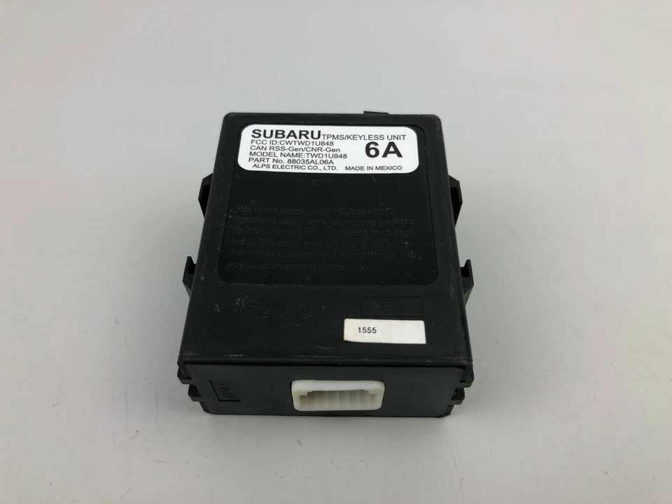 2015 - 2018 Subaru Outback Legacy Keyless Entry Control Module Unit 88035AL06A - Image 2 of 4