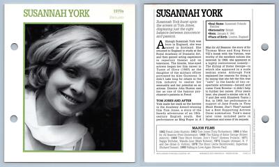 Susannah York - 1970's Atlas Editions Movie Star Card