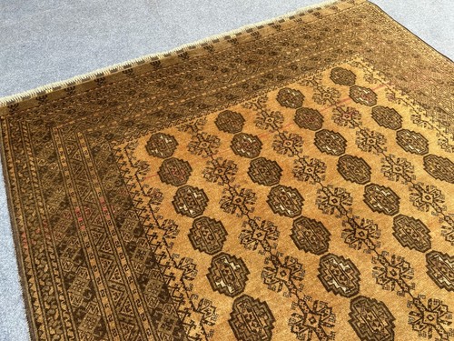 7x10 Large Afghan Turkmen Ersari Rug | Vintage Persian Style Handmade Wool Rug - Picture 9 of 13