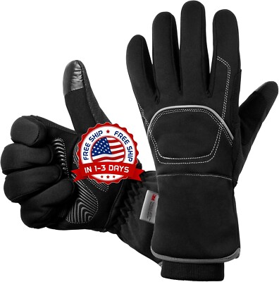 Guantes De Punto Para Hombres Mujere Impermeable Trabajo El Frio De Invierno NEW