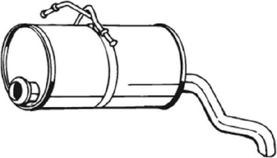 BOSAL 135-225 End Silencer for CITROËN,PEUGEOT