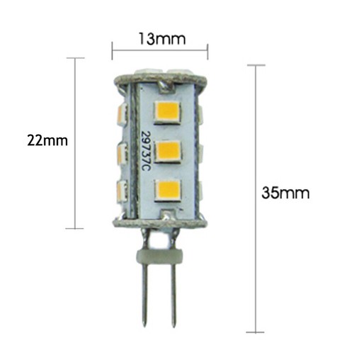 (5pcs) x RED BLUE White G4 LED 10-30VDC 12V 24V Lamp Tower Light Spotlight Bulb - Picture 3 of 9