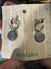 Sundance Sterling Silver Dangle Earrings New On Card