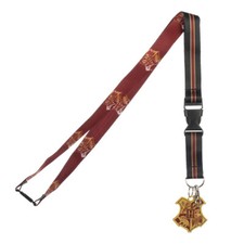 Harry Potter Hogwarts Lanyard with ID Holder  Metal Charm New