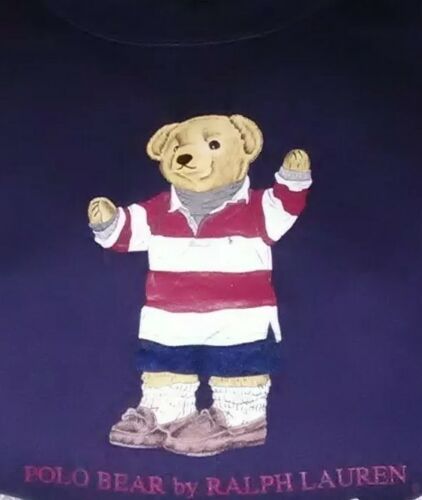 Polo Ralph Lauren Preppy Teddy Bear Sweater 1996 - image 1