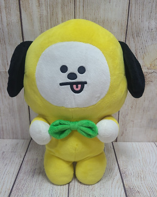 BT21 BTS Line Friends Plush Chimmy Stuffed Animal Toy Yellow White Green 13.5''
