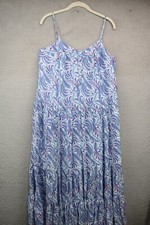 J. Crew Tiered Maxi Sundress-Size Small-Beachy-Purple Paisley