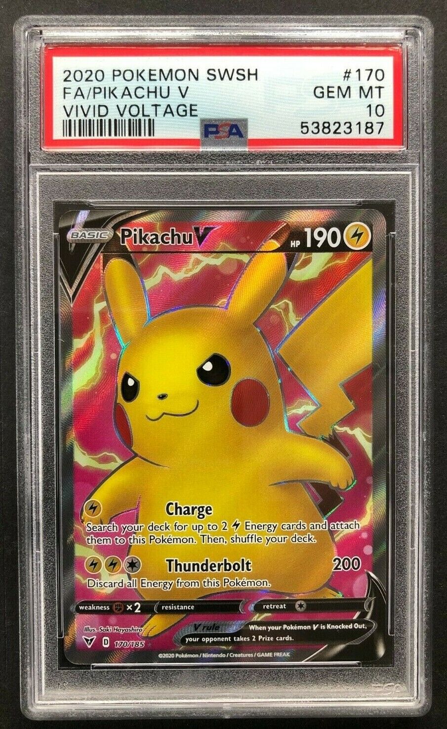 Pokémon PSA 8 Pikachu #120/147 Reverse Holo Platinum Supreme Victors