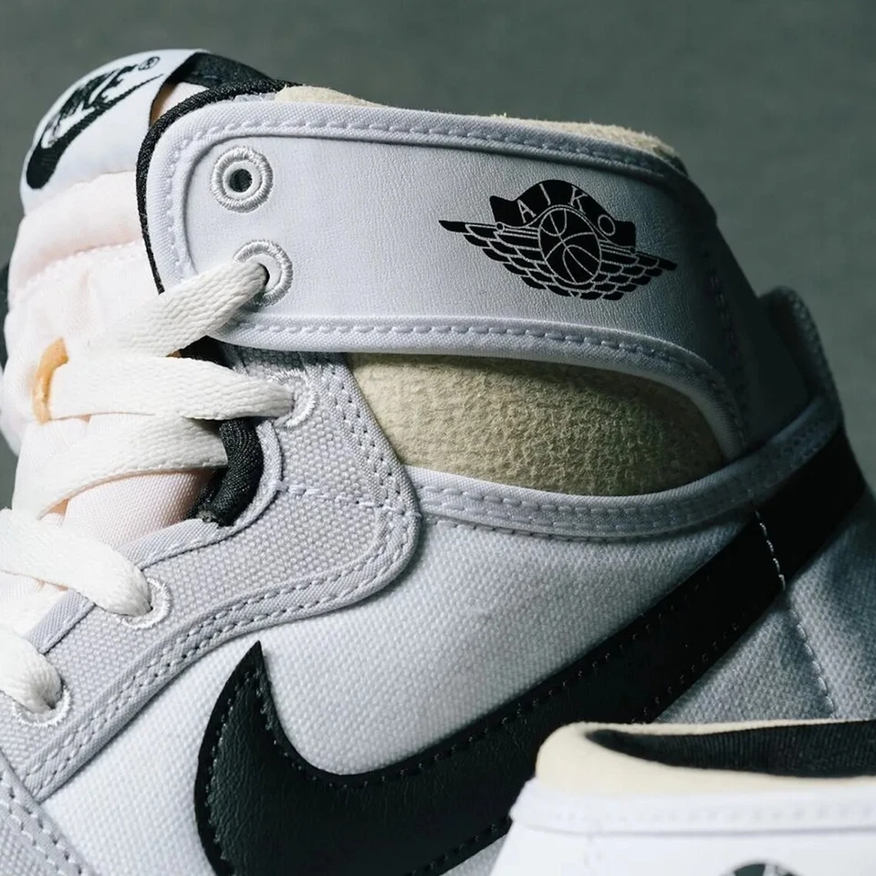 Jordan 1 KO High 'Grey Fog' Vela Preta Branca DO5047-100 Masculina Tamanho 8-13 Retro Air - Imagem 3 de 4