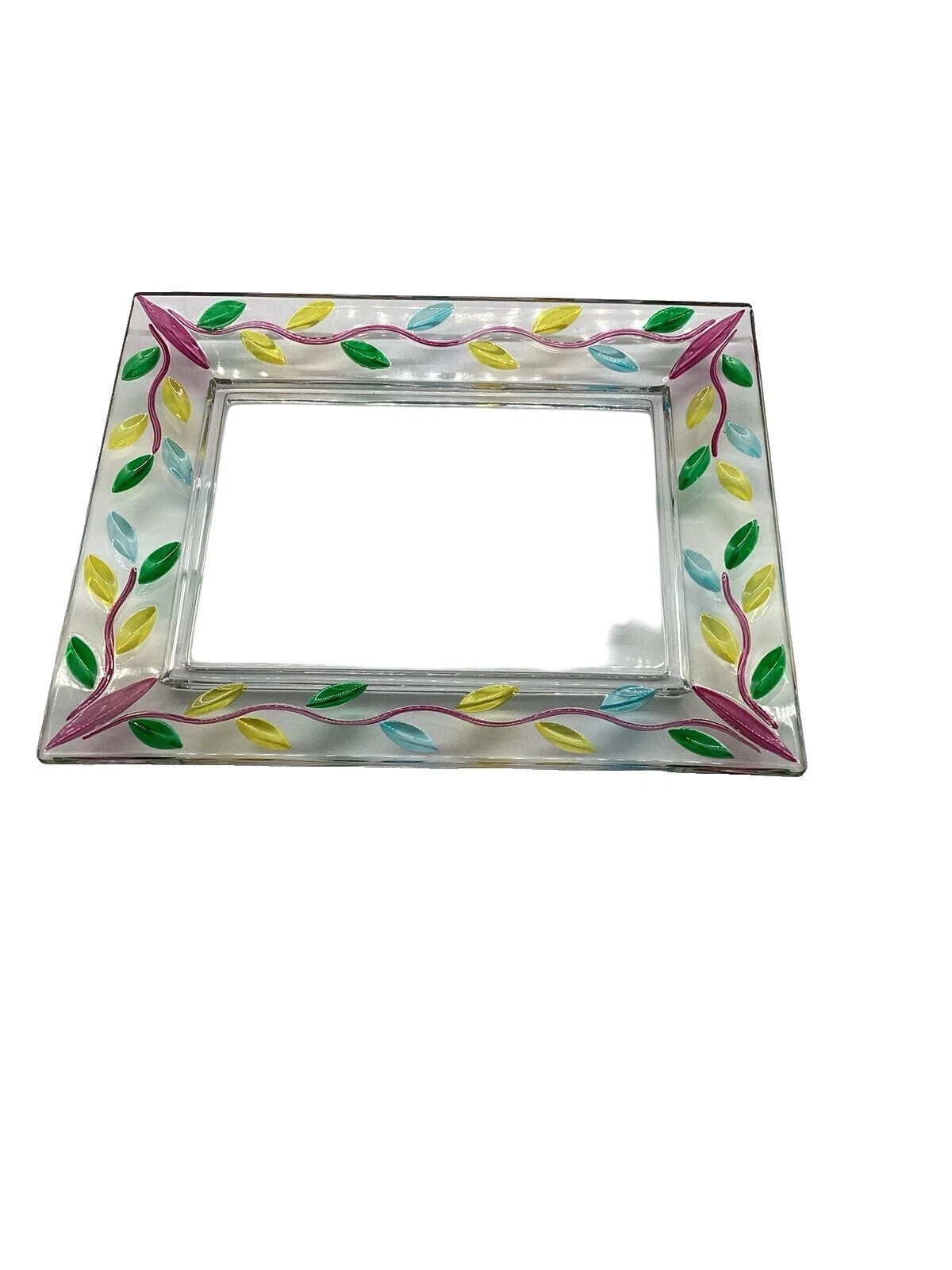 Стеклянные французские декоративные тарелки деревня и чаши