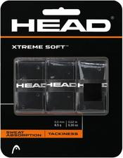 HEAD Xtreme Soft Racquet Overgrip Tacky, Sweat-Absorbing, Cushioned Feel 3 Pack