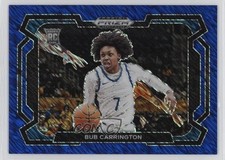 2024 Prizm Draft Picks FOTL Blue Shimmer Variations 17/19 Bub Carrington #88 3s8