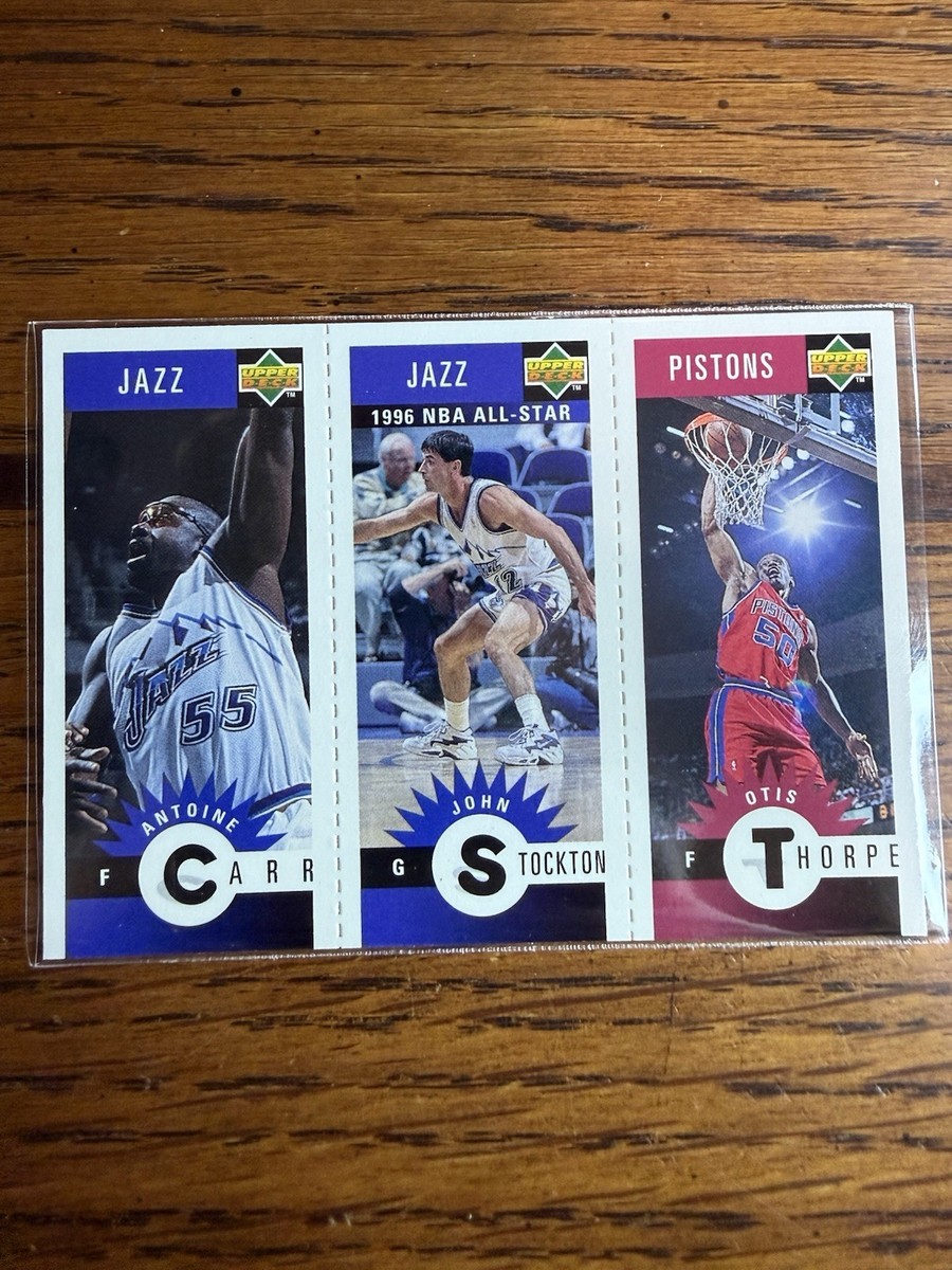 JOHN STOCKTON, OTIS THORPE, ANTOINE CARR 1996-97 UPPER DECK #M115