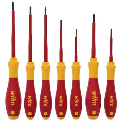 Wiha 32188 Insulated Screwdriver Set, Metric, 7 Pcs