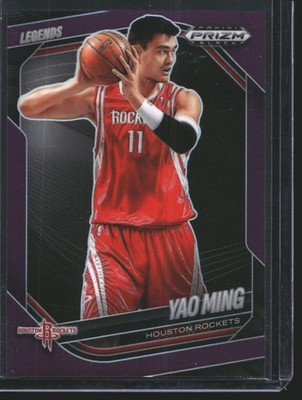 Yao Ming #/99 2024-25 Panini Prizm Black SP China Purple Houston Rockets