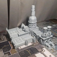 Wargaming Terrain: Gothic Grim-Dark Imperial Scenery Smokestack Platform Set 40k