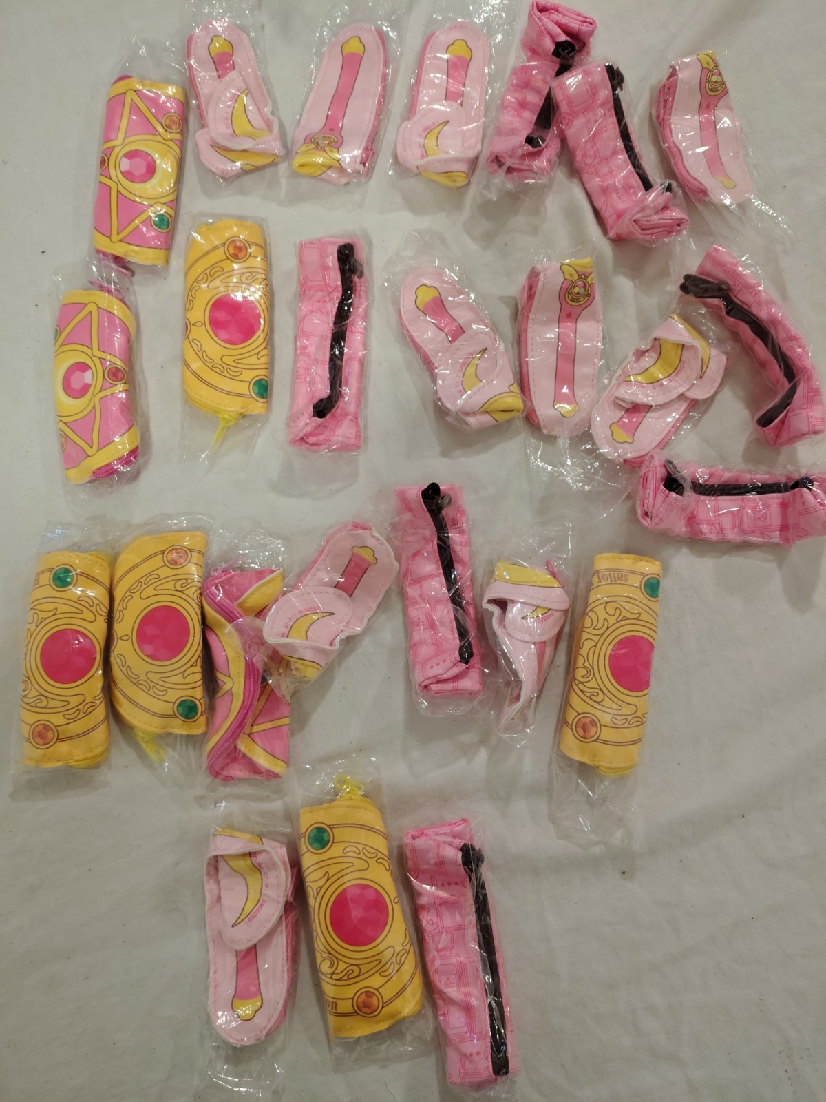 Lot of 25 Sailor Moon Small Coin Keys Purse Pouch Bag