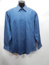 Men Joseph Feiss shirt navy cotton 46 / 3XL / 54
