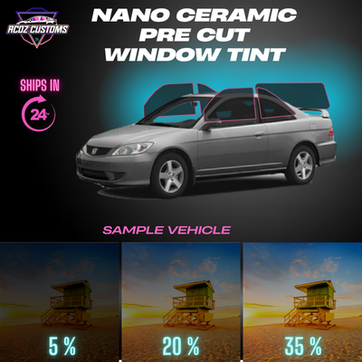 #ad Nano Ceramic PreCut Window Tint Film for Civic Coupe 2001 2005 All SidesBack $70.00