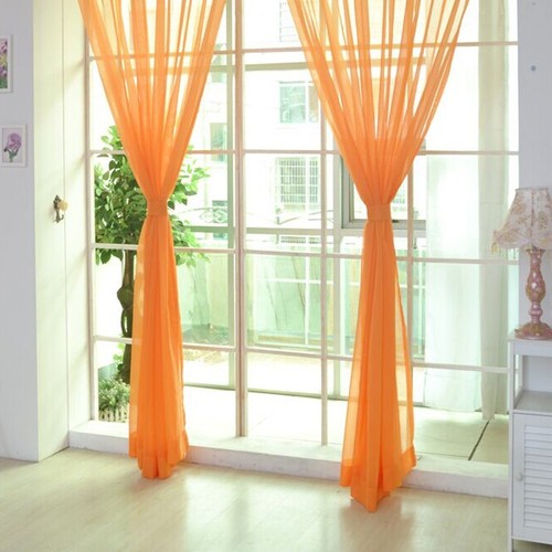 Mode Vorhang Haus Tür Gardine Panel Teiler Ornament Raum Tüll Voile - Bild 4 von 25