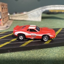 AFX javelin AMX, Trans Am, red and white 5   running chassis   
