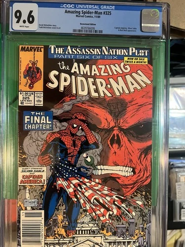 Amazing Spider-Man #325 CGC 9.6 White Pages McFarlane Cover Newsstand