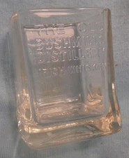 Bushmills Irish Whiskey Shot Glass - Square-ish - Glass - New