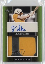 2019 Leaf Perfect Game National Showcase 11/25 Josh Shuler Patch Auto 1i9
