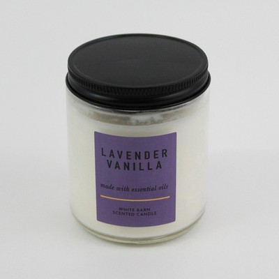 White Barn Lavendel Vanille Duftkerze Single Wick 7oz Duftglas