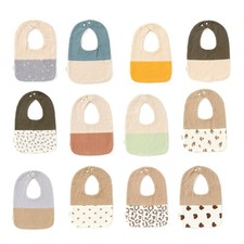 Baby Bibs with 4-layer Bandana Drool Bibs for Boys Girls Soft & Absorbent Bibs