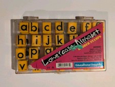 Educational Insights Lowercase Alphabet Letter Stamps Set Kids Learning
