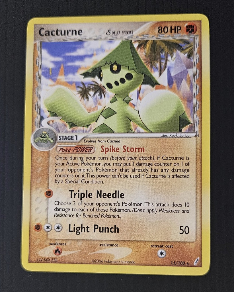 Cacturne EX Crystal Guardians Pokemon TCG Card 15/100 NM
