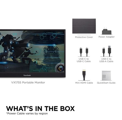 VX1755 17 Inch 1080p Portable IPS Gaming Monitor with 144Hz, AMD FreeSync Pre... - Picture 7 of 9