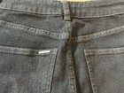 Caché Darkwash Denim Jeans Sz 26 Rhinestone Buttons Flare Leg NWOT — photo 3