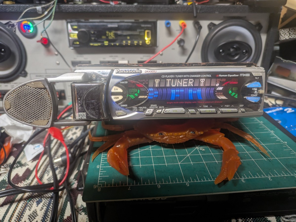 Rare Cobra Face Panasonic DRX900U Car Stereo Spectrum Analyzer DSP