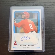 Autógrafo Topps Bowman Chevez Clarke 2010 #BPA-CC con cargador superior