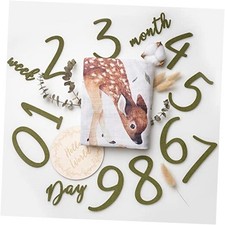 100 Organic Cotton Muslin Monthly Baby Milestone Blanket with Wooden Woodland