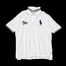 Polo Ralph Lauren White Big Pony Polo Shirt Mens 2XB XXL 2X Big