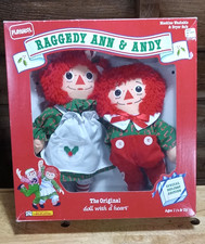 Raggedy Ann & Andy Dolls Special Holiday Edition 1990 Playskool Orig Box