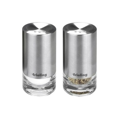 USA Sylva Salt or Pepper Shaker 3.3x1.7'' Acrylic Clear Stainless Steel