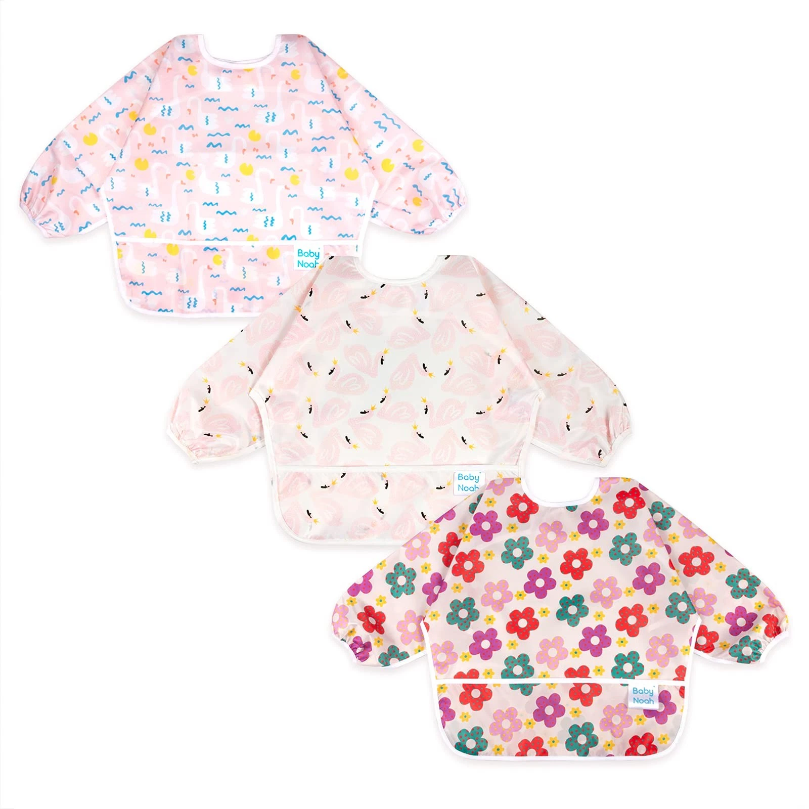 3 Pcs Long Sleeved Bib Set | Baby Waterproof Bibs with Pocket Bundle | Bib wi...
Opens in a new wind