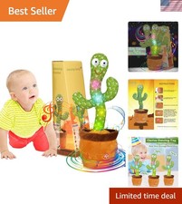 Soft Plush Dancing Cactus: Interactive Toy that Mimics  Repeats What You Say